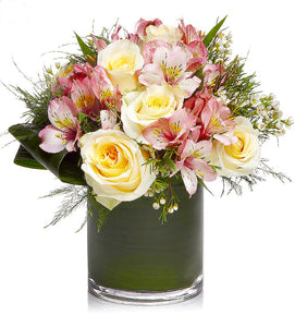 Floral Mix cylindrical vase