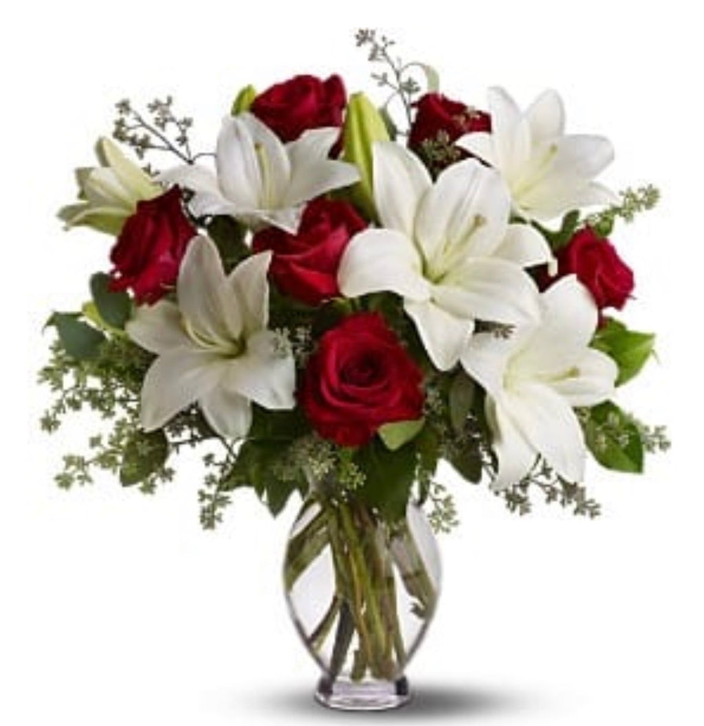 Red Roses and White Lilies